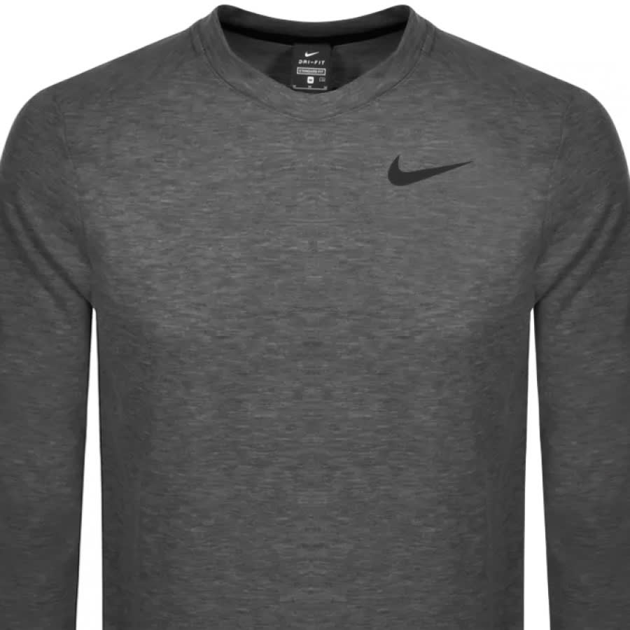 Alternative Image for ProductNike Training Logo Sweatshirt Grey2